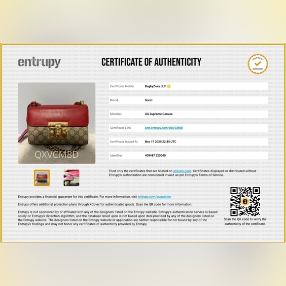 BX35 💕 GUCCI Padlock Shoulder Bag GG Coated Canvas and Leather - Picture 2 of 15